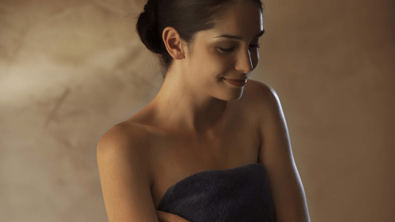 Femme après un soin spa