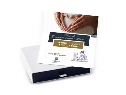 Coffret cadeau Escapade Future Maman 2 jours / 1 nuits / soins avec un accès au spa marin
