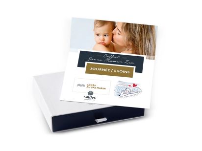 coffret jeune maman zen séjour une journée / 3 soins avec l'accès au spa marin
